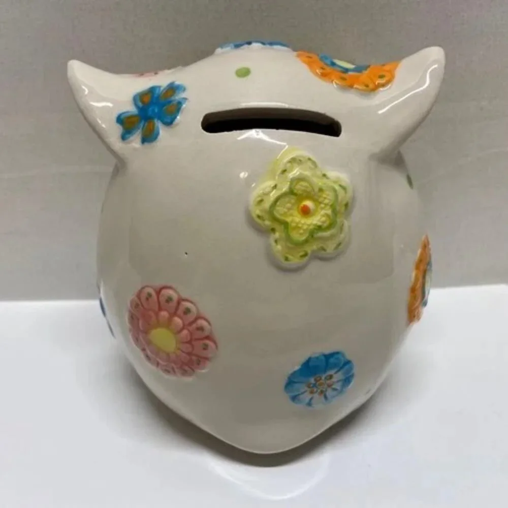 Vintage Pier 1‎ Owl Piggy Bank 5